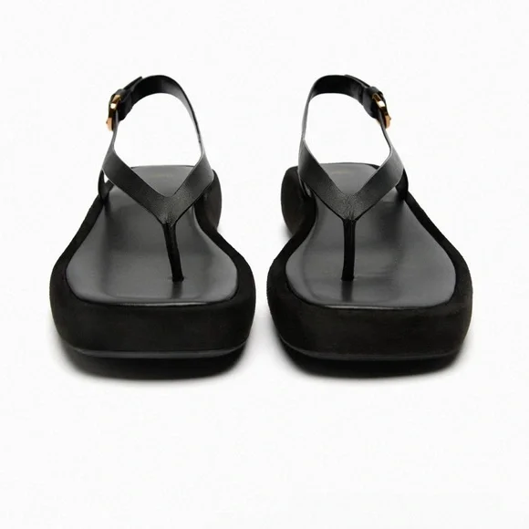 Platform Leather Sandals - Picture 3 of 9